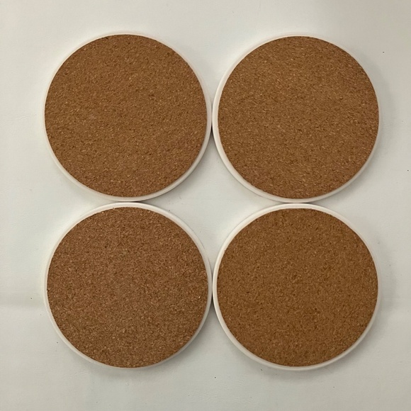 Set of Four decorative Absorbent Coasters Americana Flip Flops s/4 NEW Beach - Picture 3 of 8